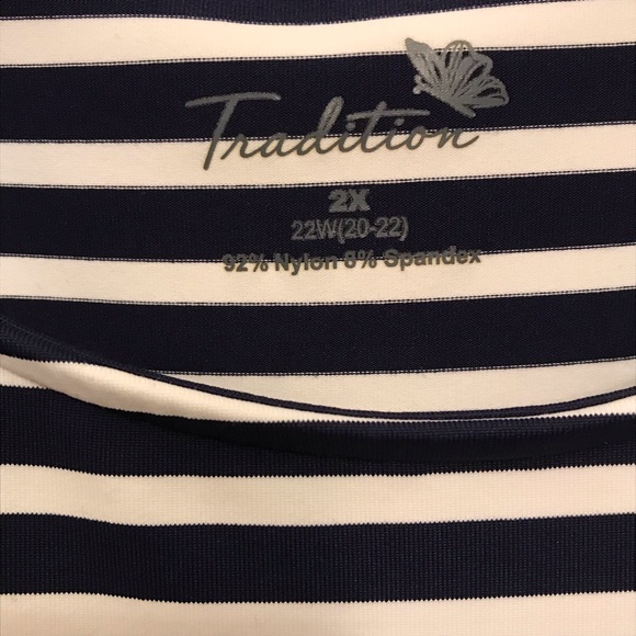 Sears Tradition striped top size 2X - Picture 4 of 6